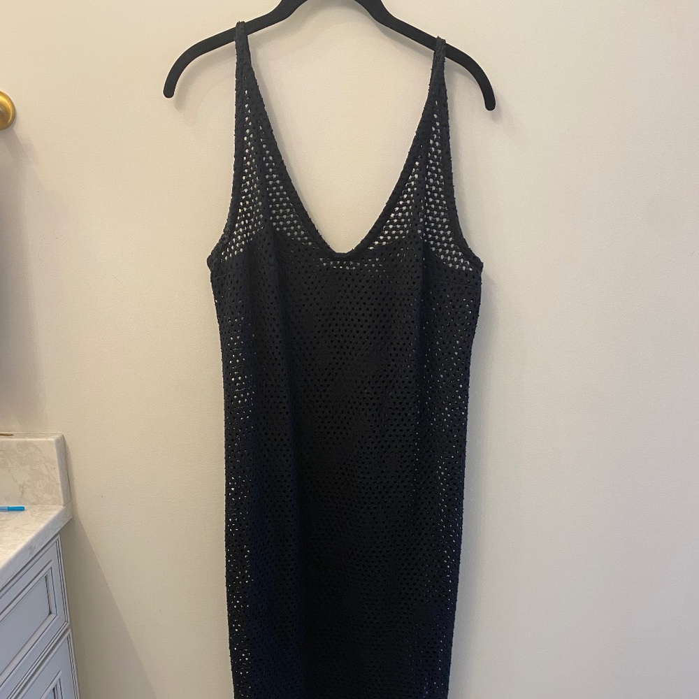 Crochet Maxi Beach Cover-Up Dress